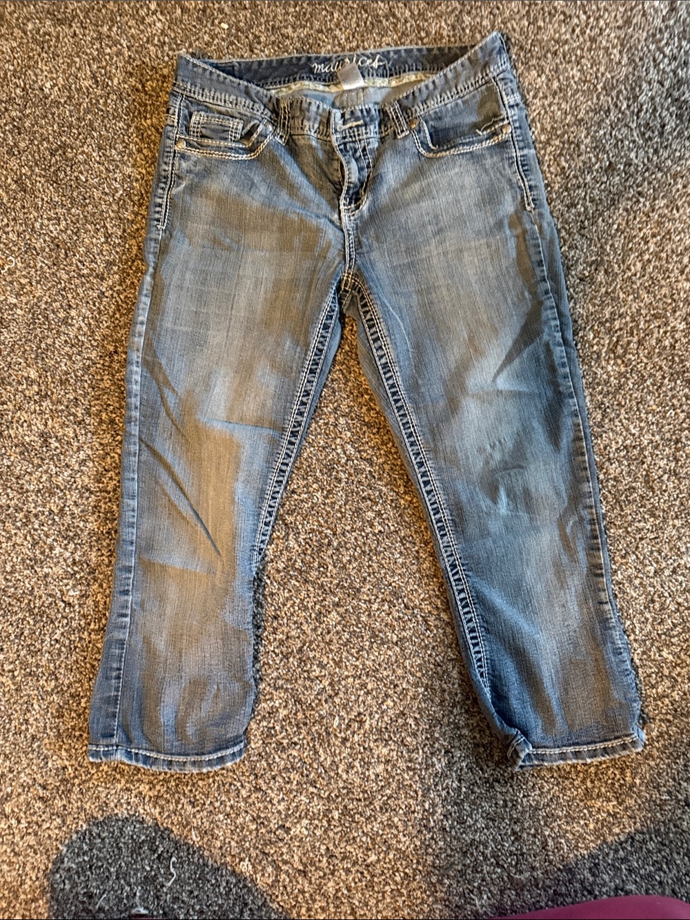 Maurice’s Women's Blue Denim Jean Capris